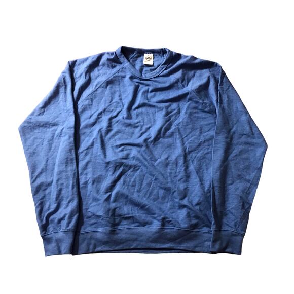 blank blue crewneck sweatshirt size large - Picture 1 of 4